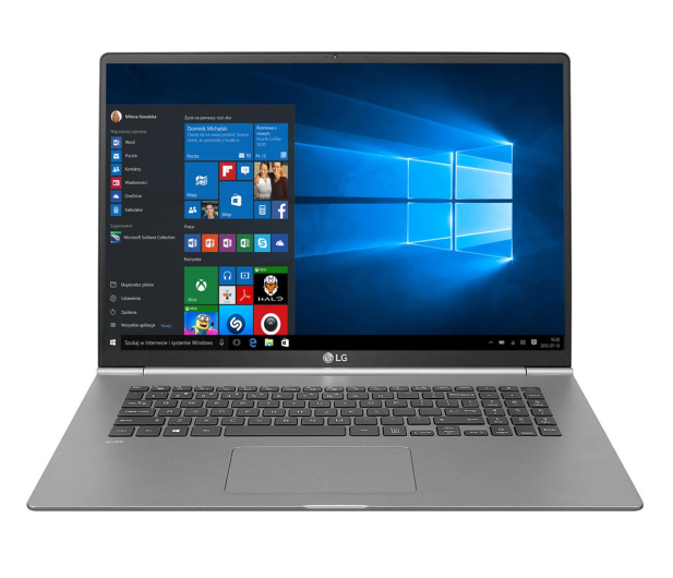 LG GRAM 17Z990 i7-8565U/8GB/512/Win10 srebrny - 543979 - zdjęcie